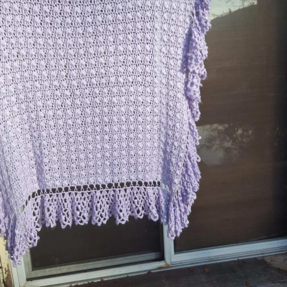 Crochet throw